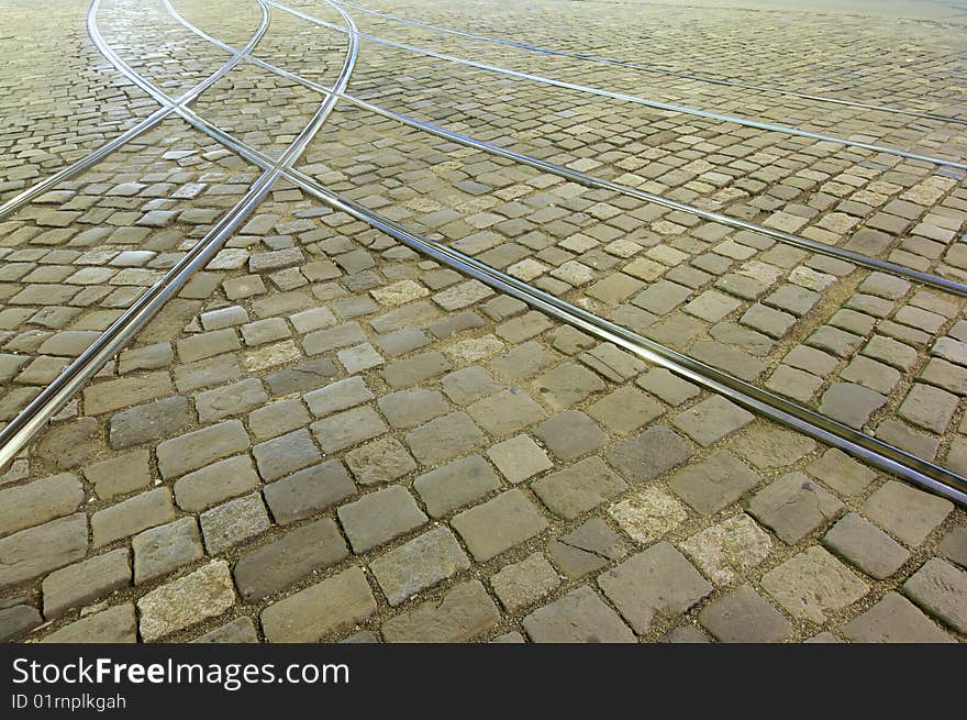 Pavement with Trackage in Czech Republic