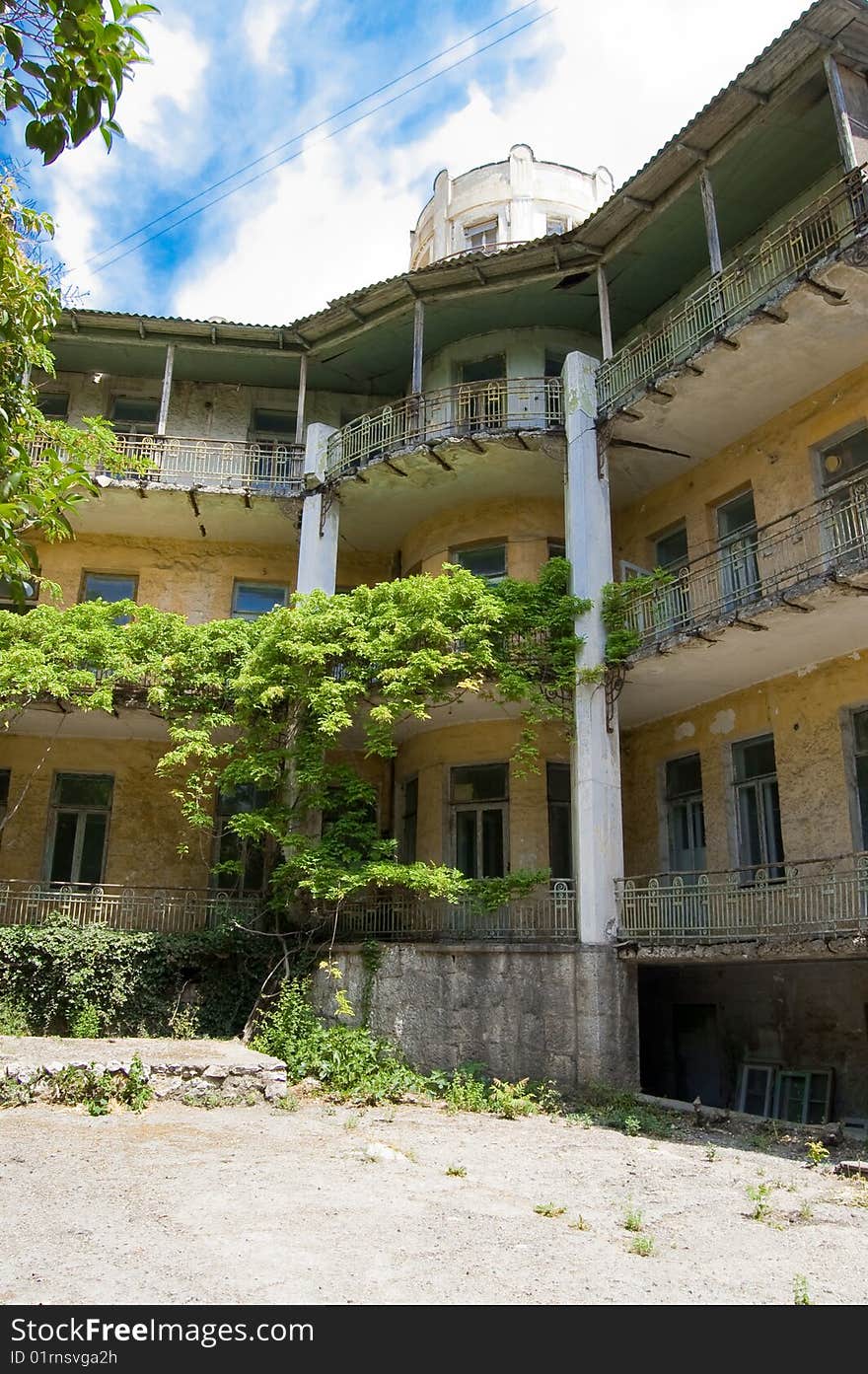 Old abandoned building in Simeiz