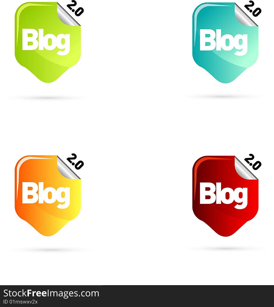 Chat or blog bubbles. vector only