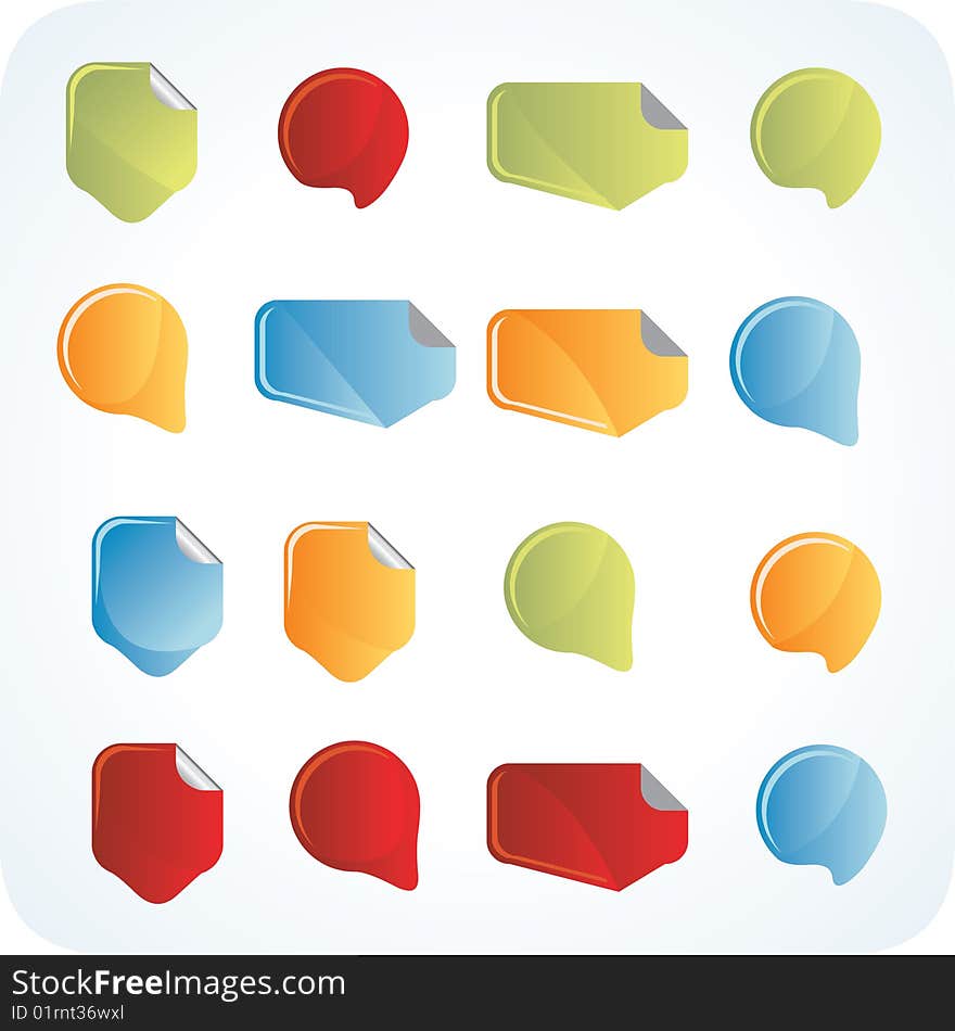 Chat or blog bubbles. vector only