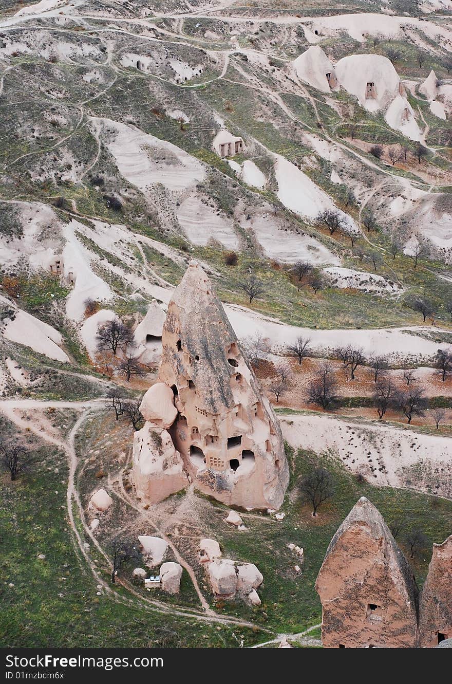 One of cappadocian stone houses