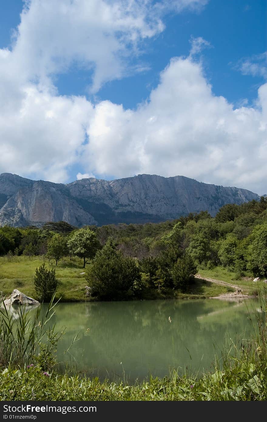 Lake Mountains Landscape