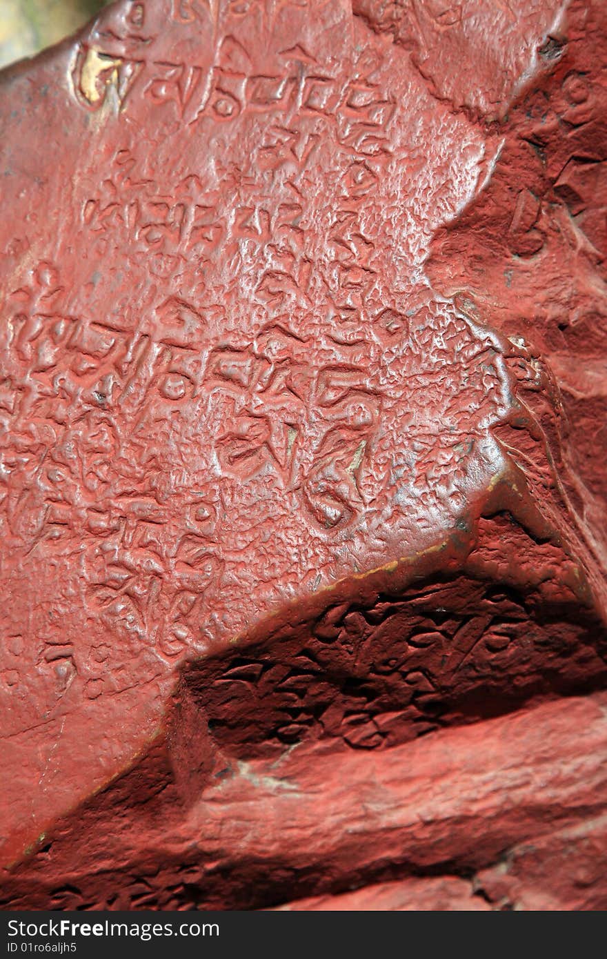 Buddha mural paintings in tibet,china.