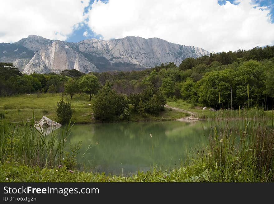 Lake Mountains Landscape