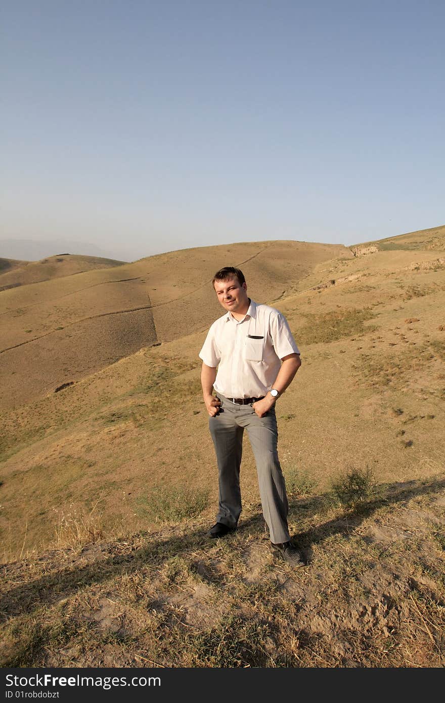 Tourist in Tadjikistan