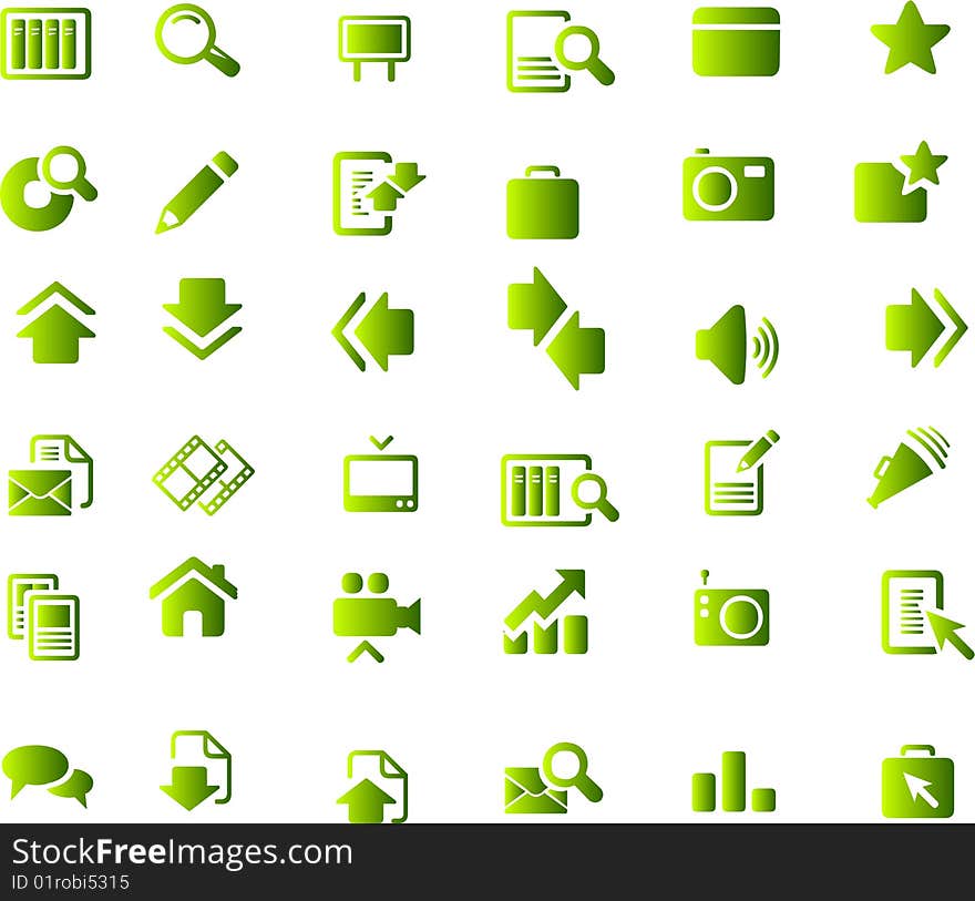 Vector icons set