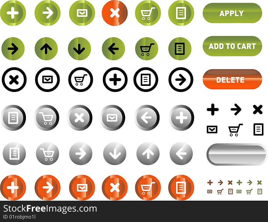 Vector icons set. business and finance