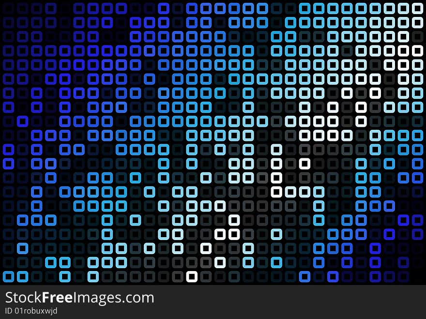 Vector illustration of Abstract Blue Pattern