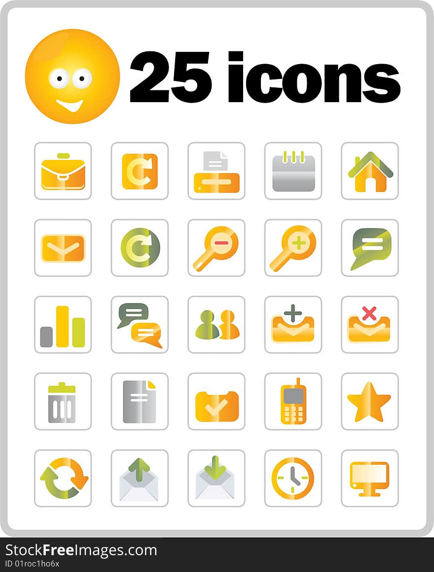 Vector icons set. business and finance