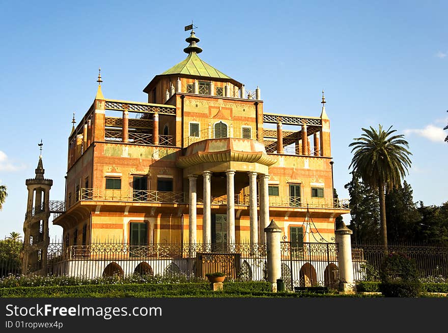 Palermo - Chinese building from the front garden