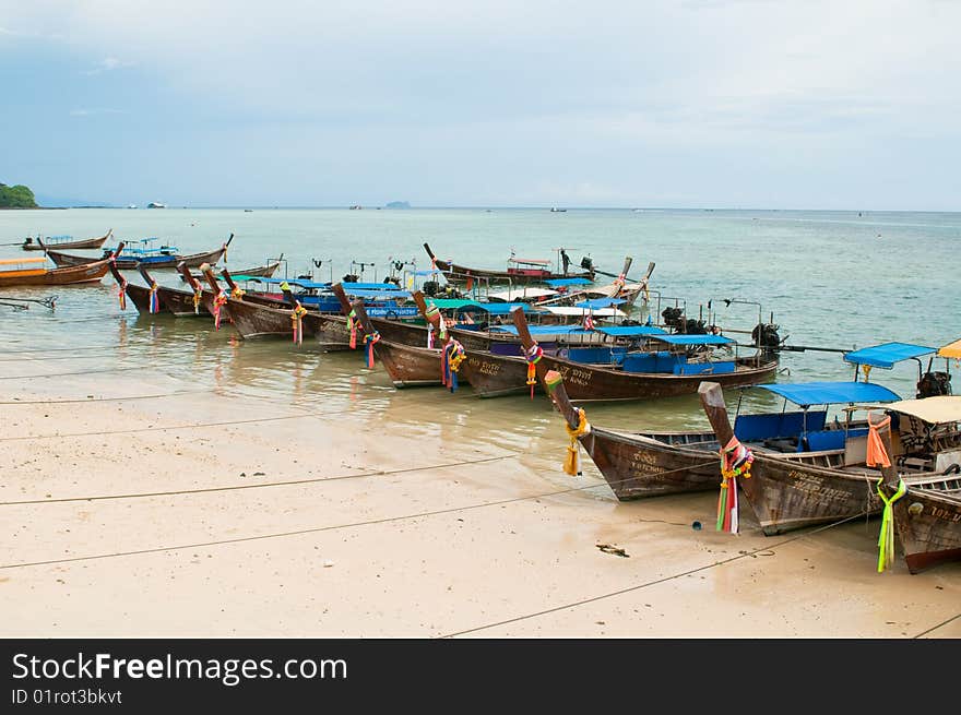 Thailand longtail boats