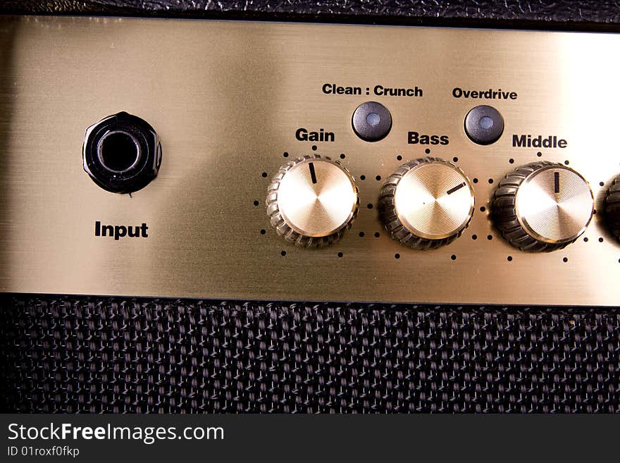 Guitar amp controls