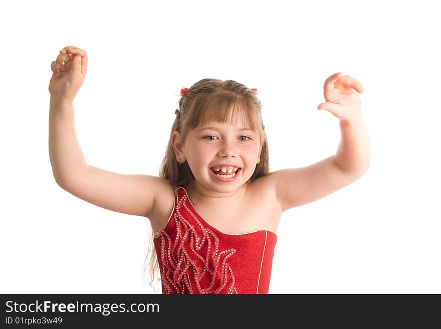 Girl in red