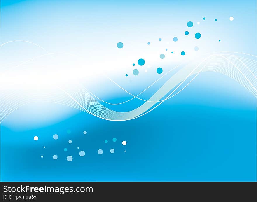 Vector illustration blue abstract background