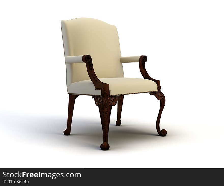 Chair on the white background. Chair on the white background