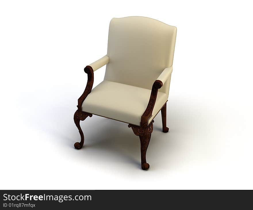 Chair on the white background. Chair on the white background