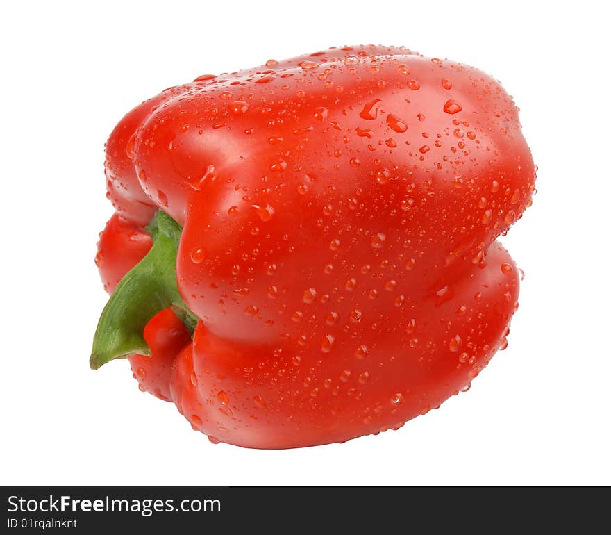 Sweet pepper on white background