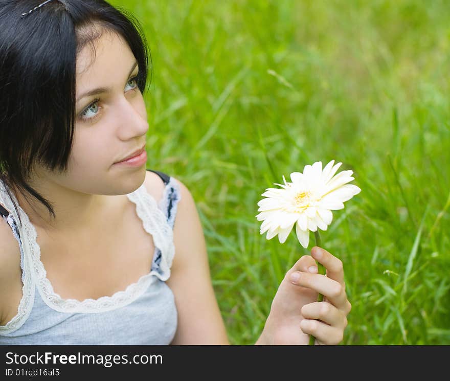 Portrait of beauty girl