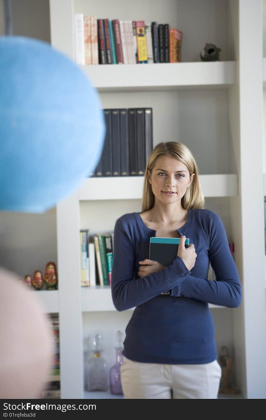 Portrait of beautiful female student. Portrait of beautiful female student.