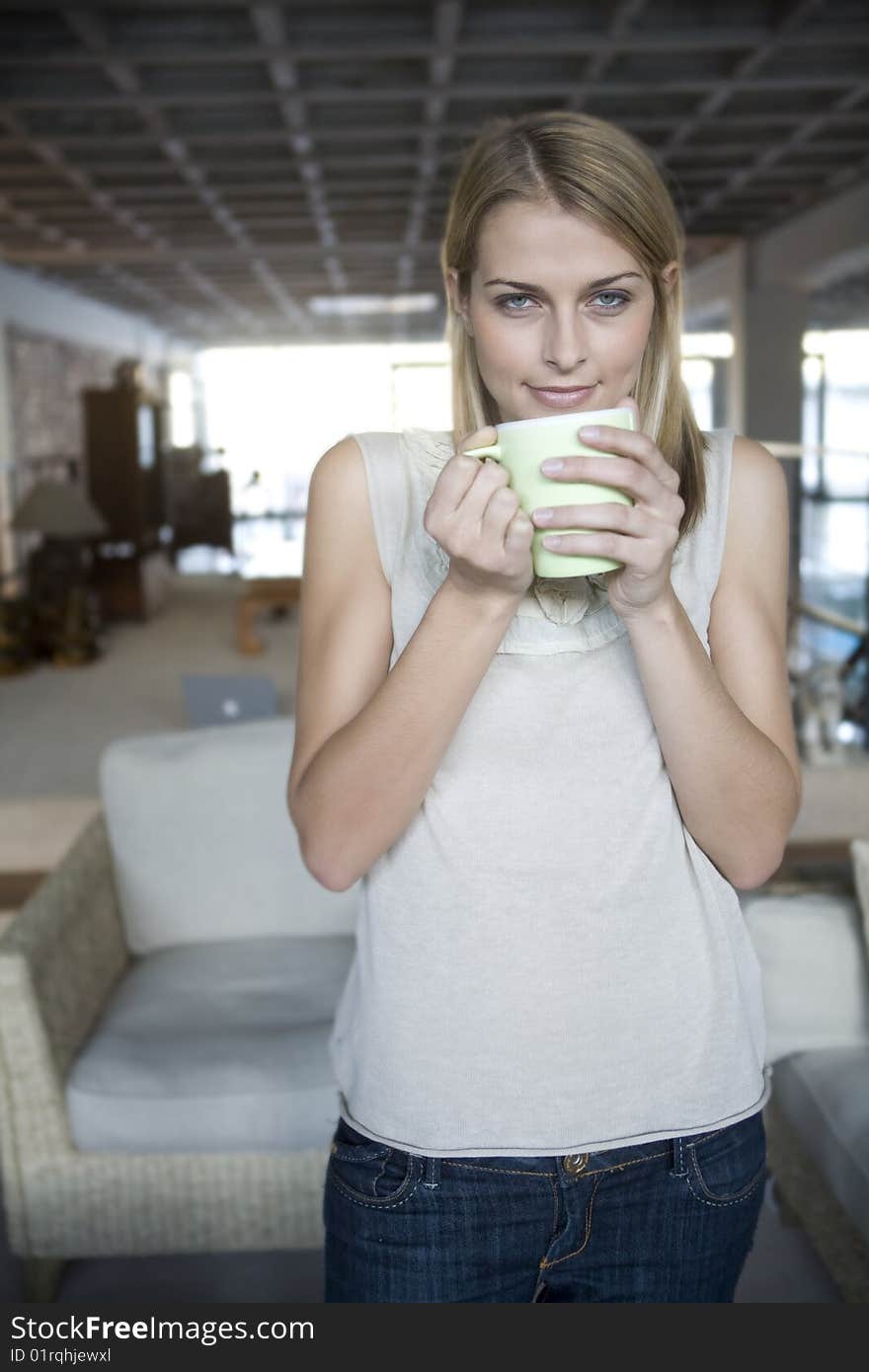 Beautiful portrait of young woman