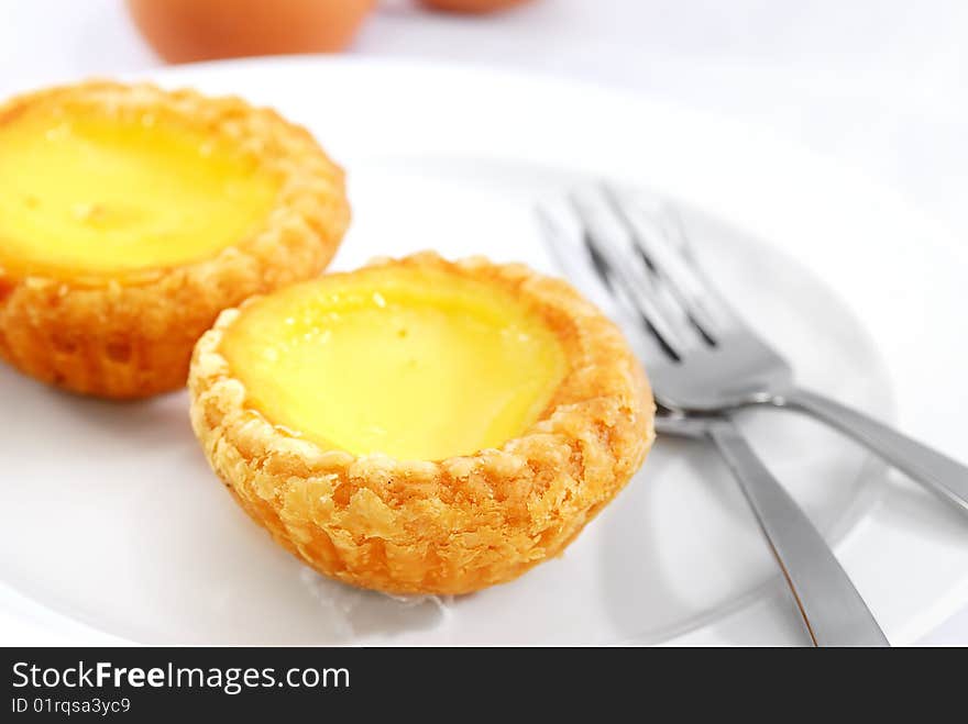 Home made Crispy Egg Tart Desert. Home made Crispy Egg Tart Desert