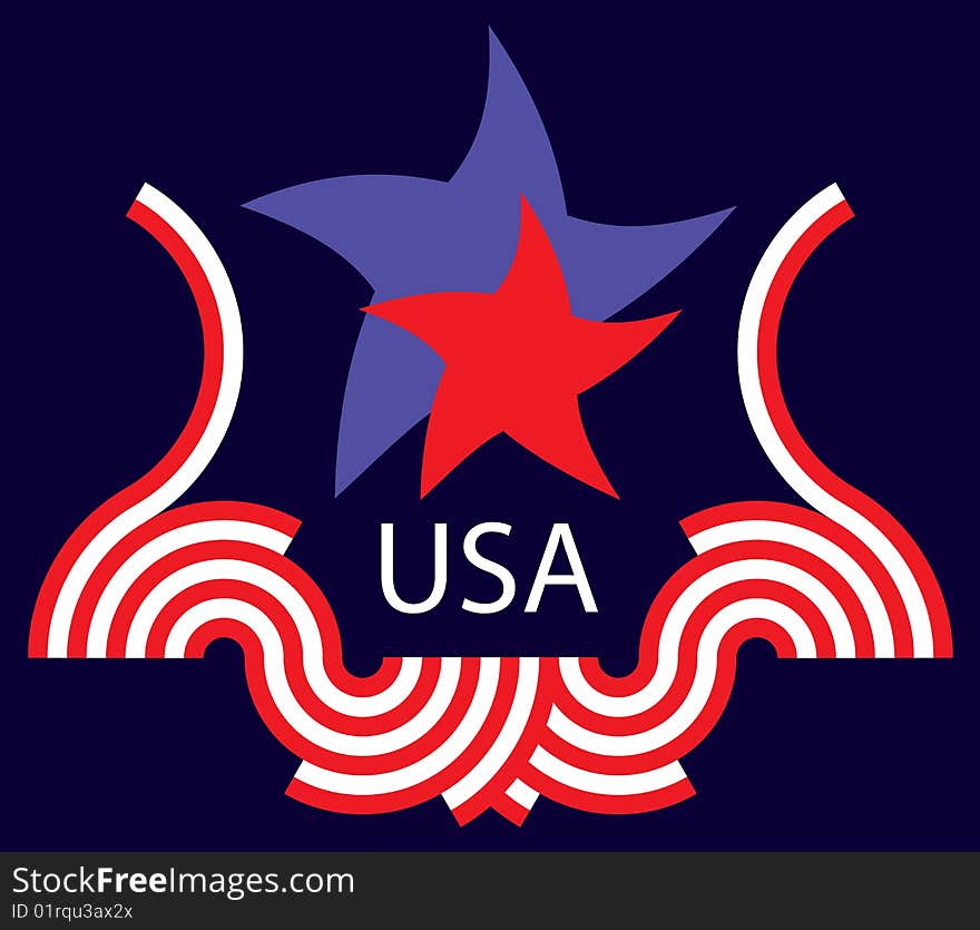 Designed using elements of the American flag. Designed using elements of the American flag