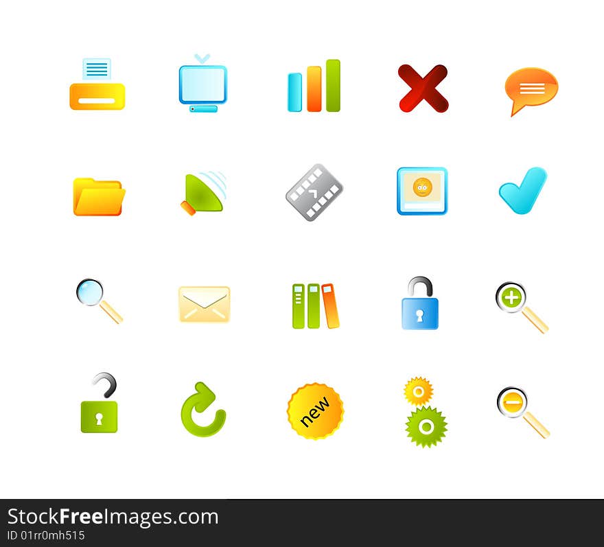 Vector icons set