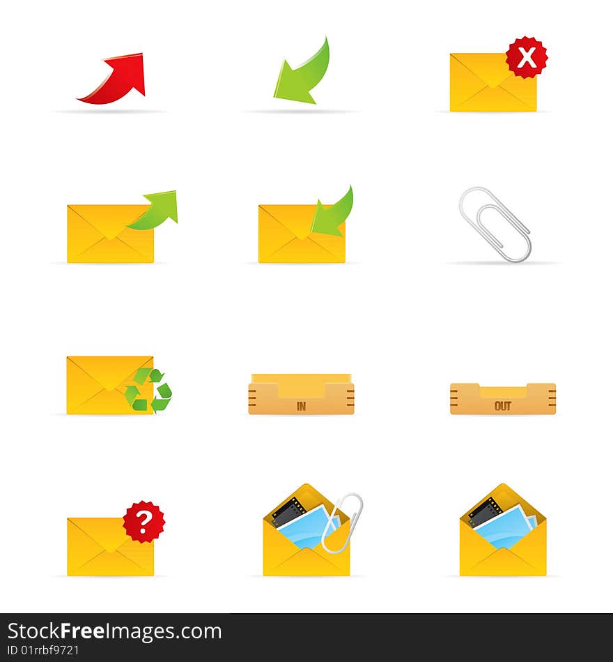 Vector Mail Icon Set 1