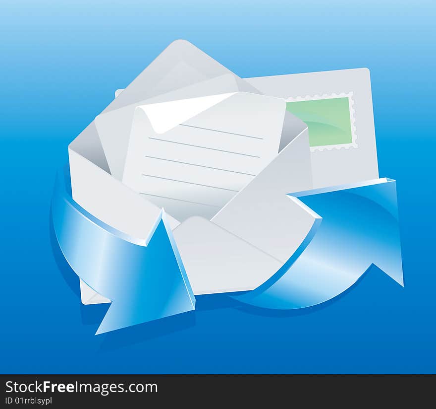 Mail Vector Illustration Icon 1. Mail Vector Illustration Icon 1