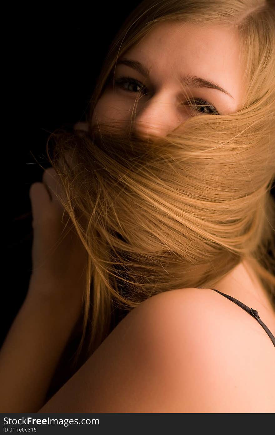 Portrait Of Young Woman Closeup