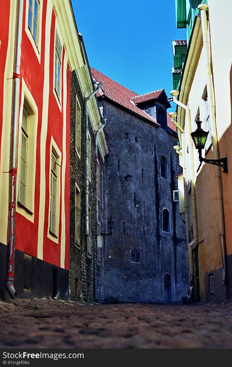 Cobbled Street Tallinn, Estonia