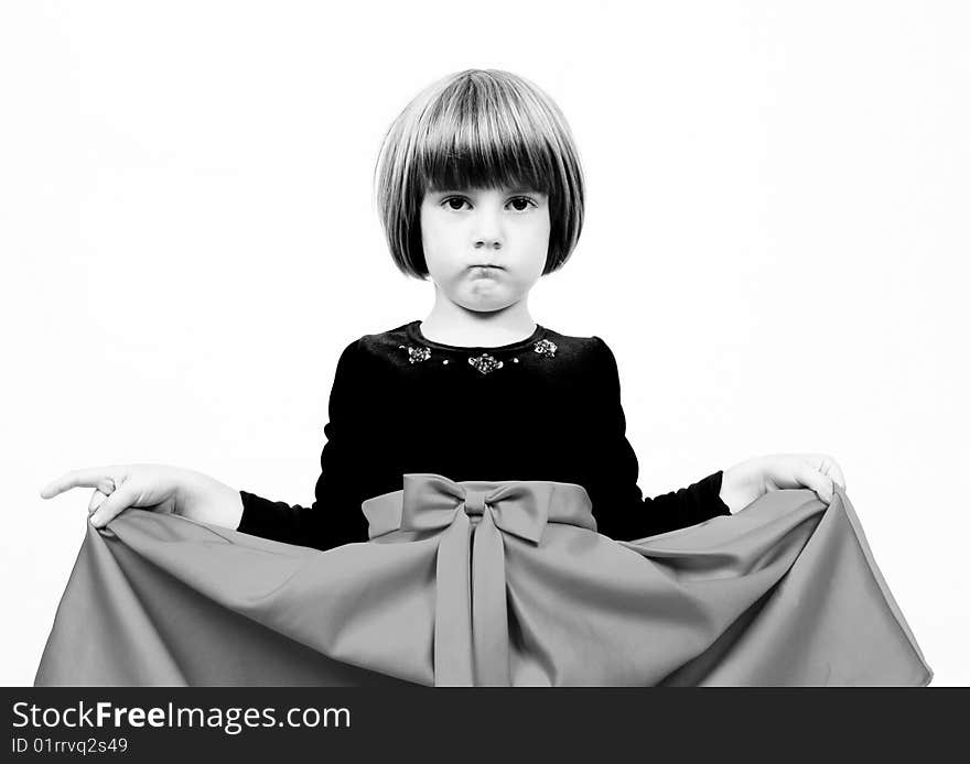 Little girl and beautifful dress