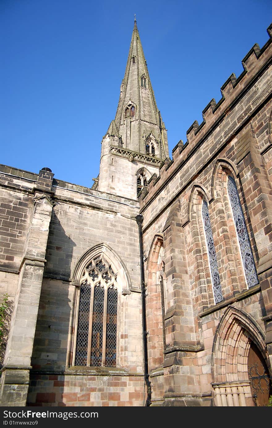 An eleven hundred year old church in the United Kingdom. An eleven hundred year old church in the United Kingdom