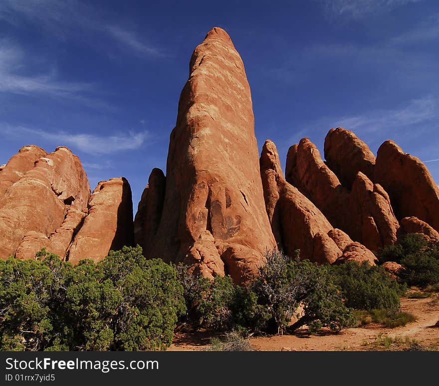 Rock formation in Arches National Park, Utah. Rock formation in Arches National Park, Utah