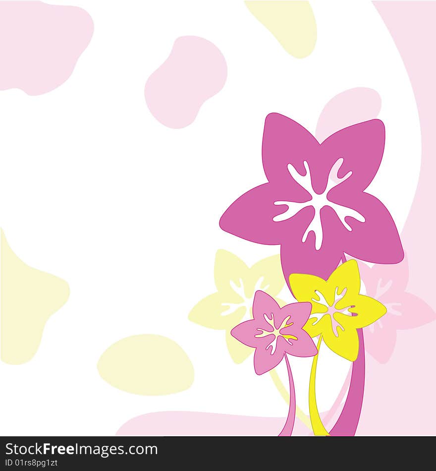 Flowers background for greeting cards, covers and others. Flowers background for greeting cards, covers and others