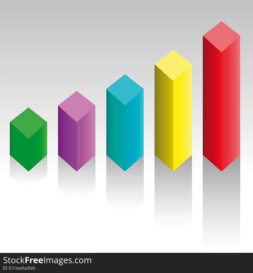 Vector illustration of a graph. Vector illustration of a graph