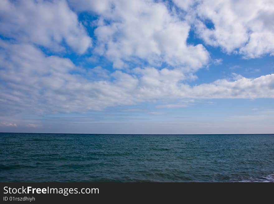 Sea and blue sky