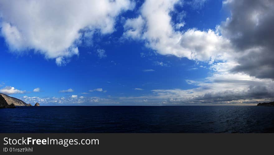 Sea and blue sky