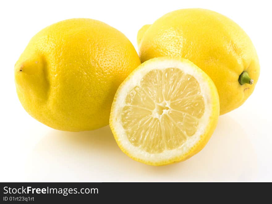 Lemon isolated on a white background. Lemon isolated on a white background.