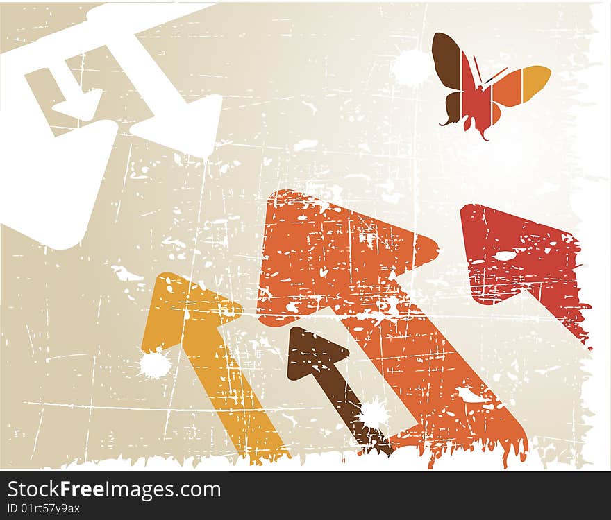 the vector abstract Grunge background