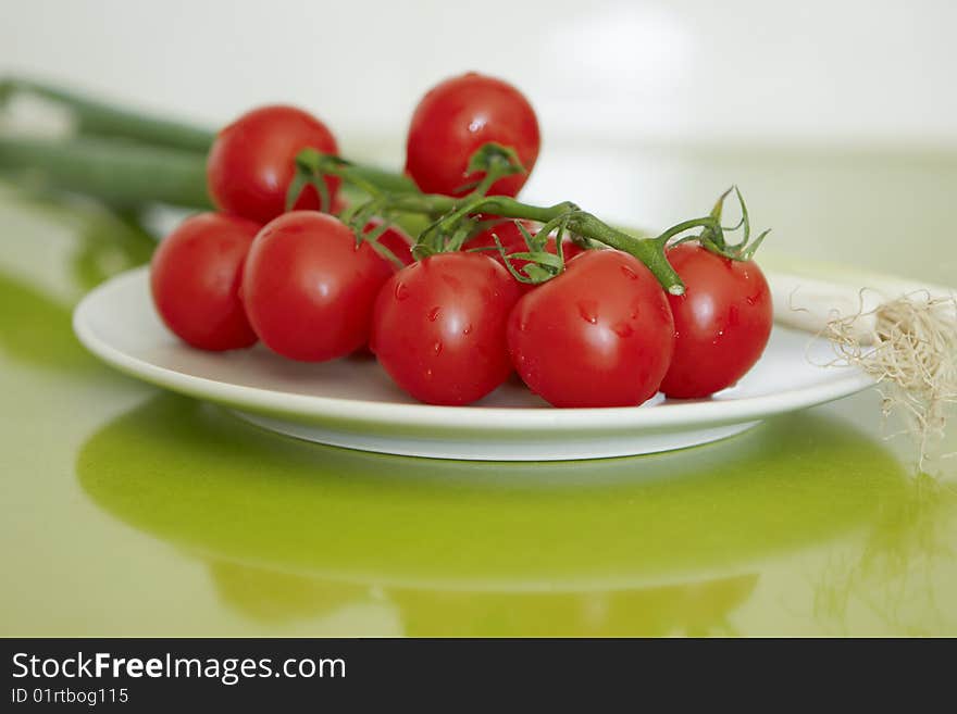 Cherry Tomatoes With Leek