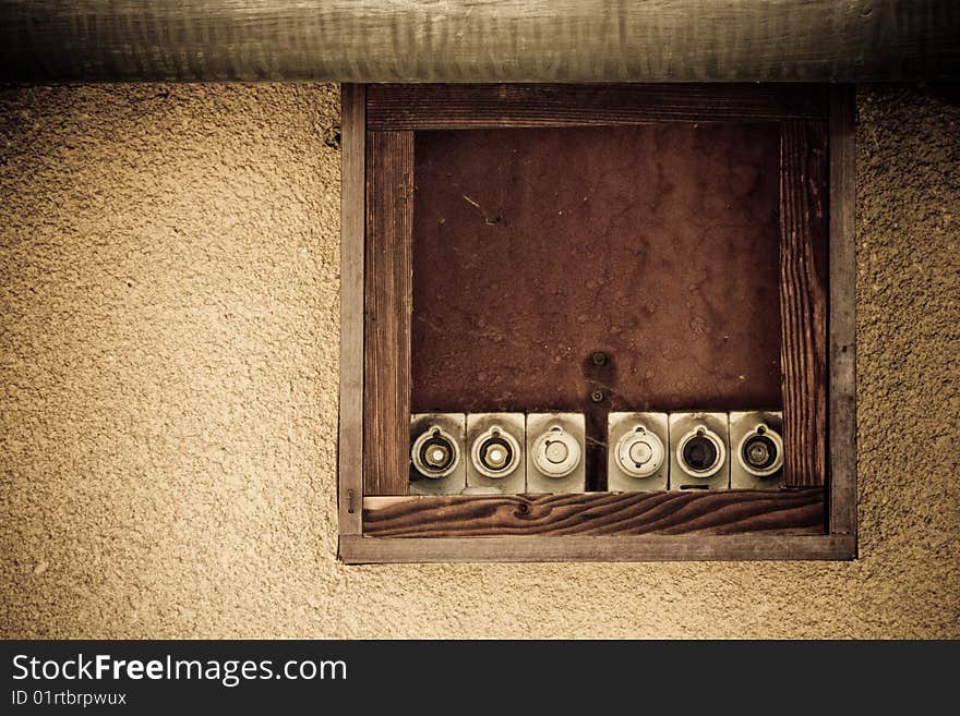 Old electric cupboard