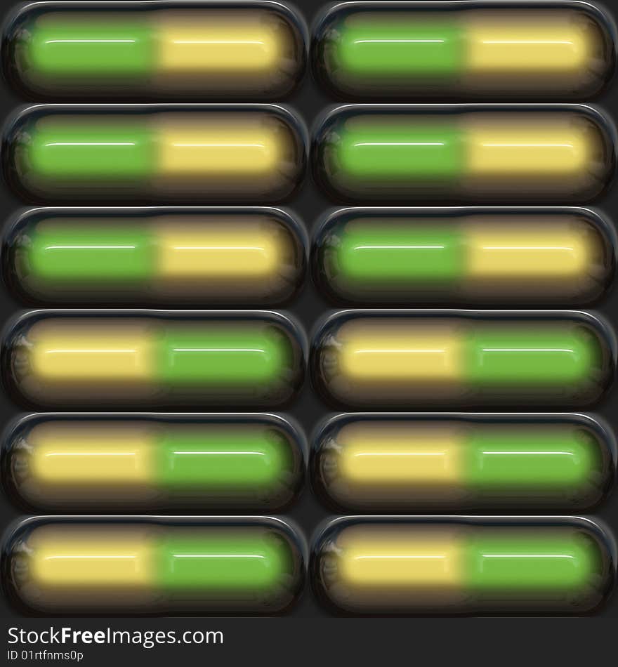 Green anf yellow drugs background