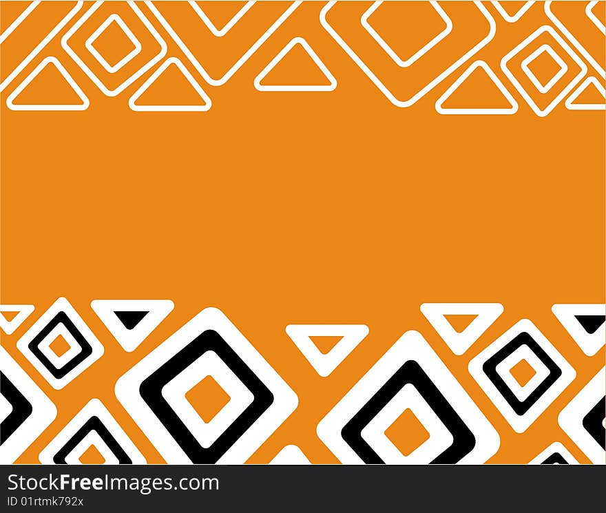 The ethnic  retro background