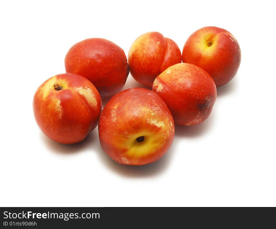 Nectarines isolated