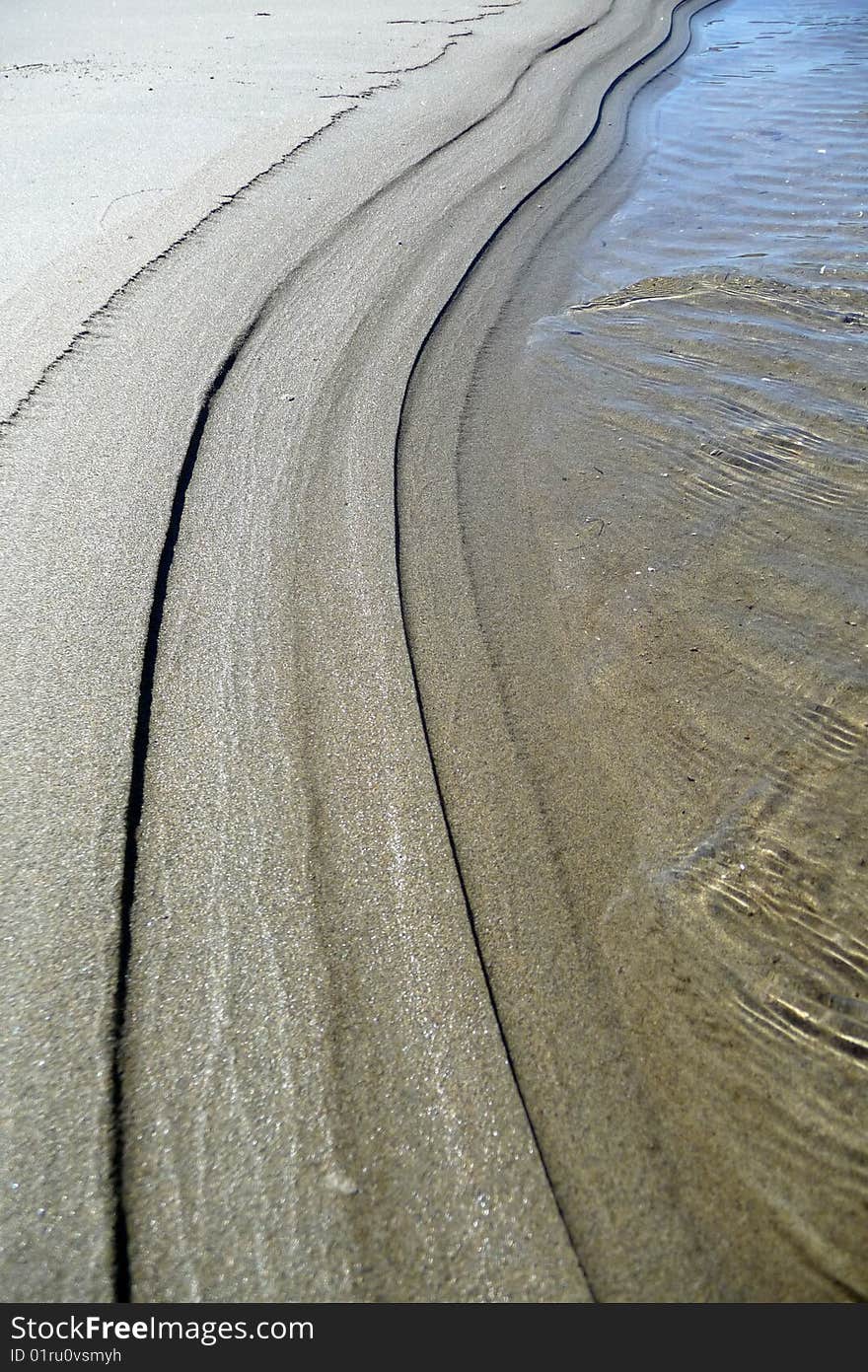 Wave And Sand Interaction