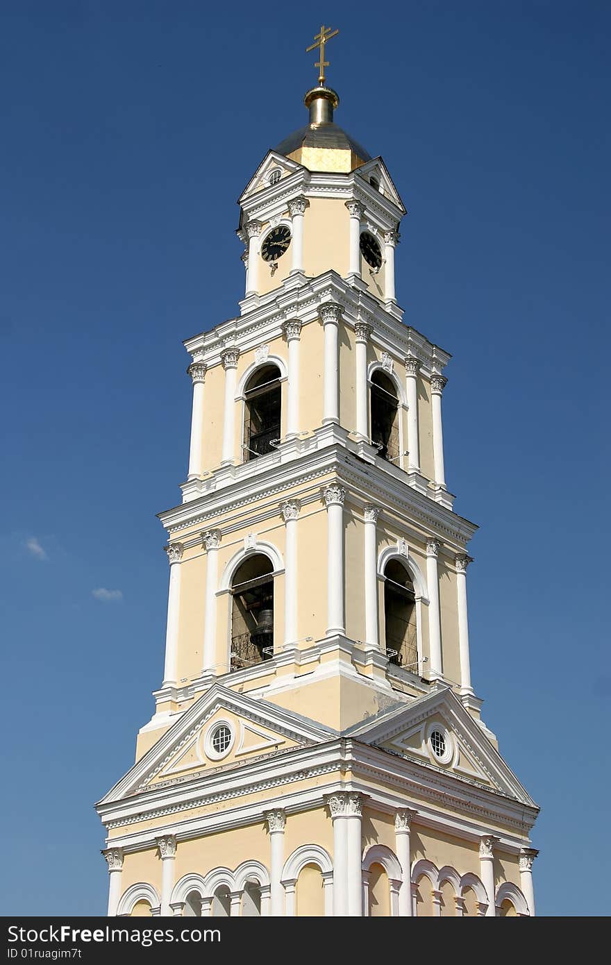 Bell tower in Serafimo-Diveevsky monastery, Russia