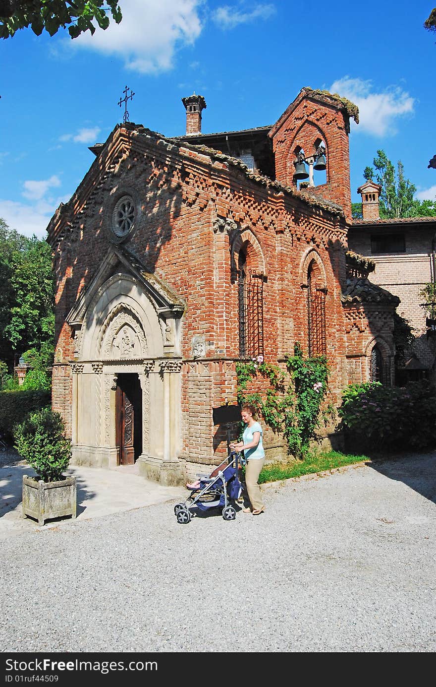 Medieval village: Grazzano Visconti - Church