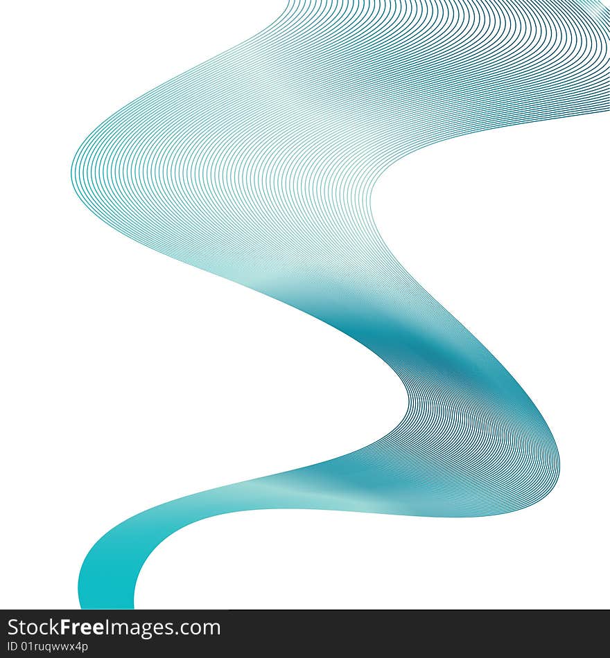 Wavy abstract background. vector illustration