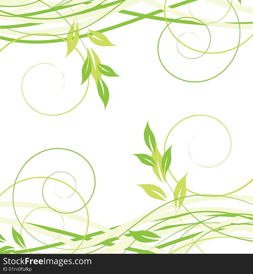 Abstract flowers background with place for your text